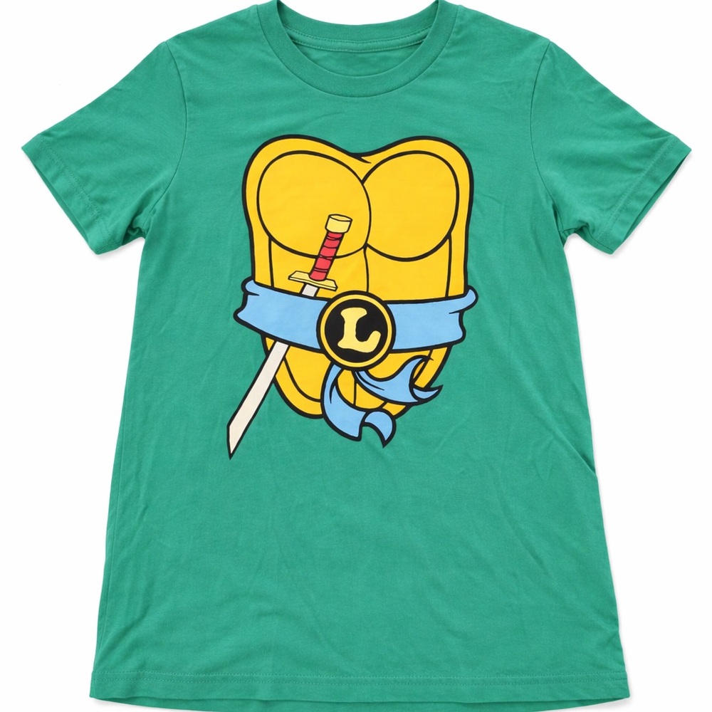 Green Graphic T-Shirt with Sword Design